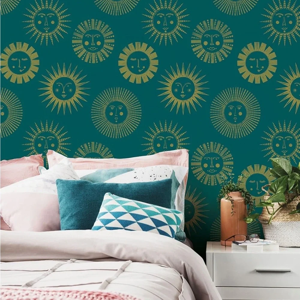 NUwallpaper NUS4001 Sun Peel And Stick Wallpaper Lot Of 3 Rolls